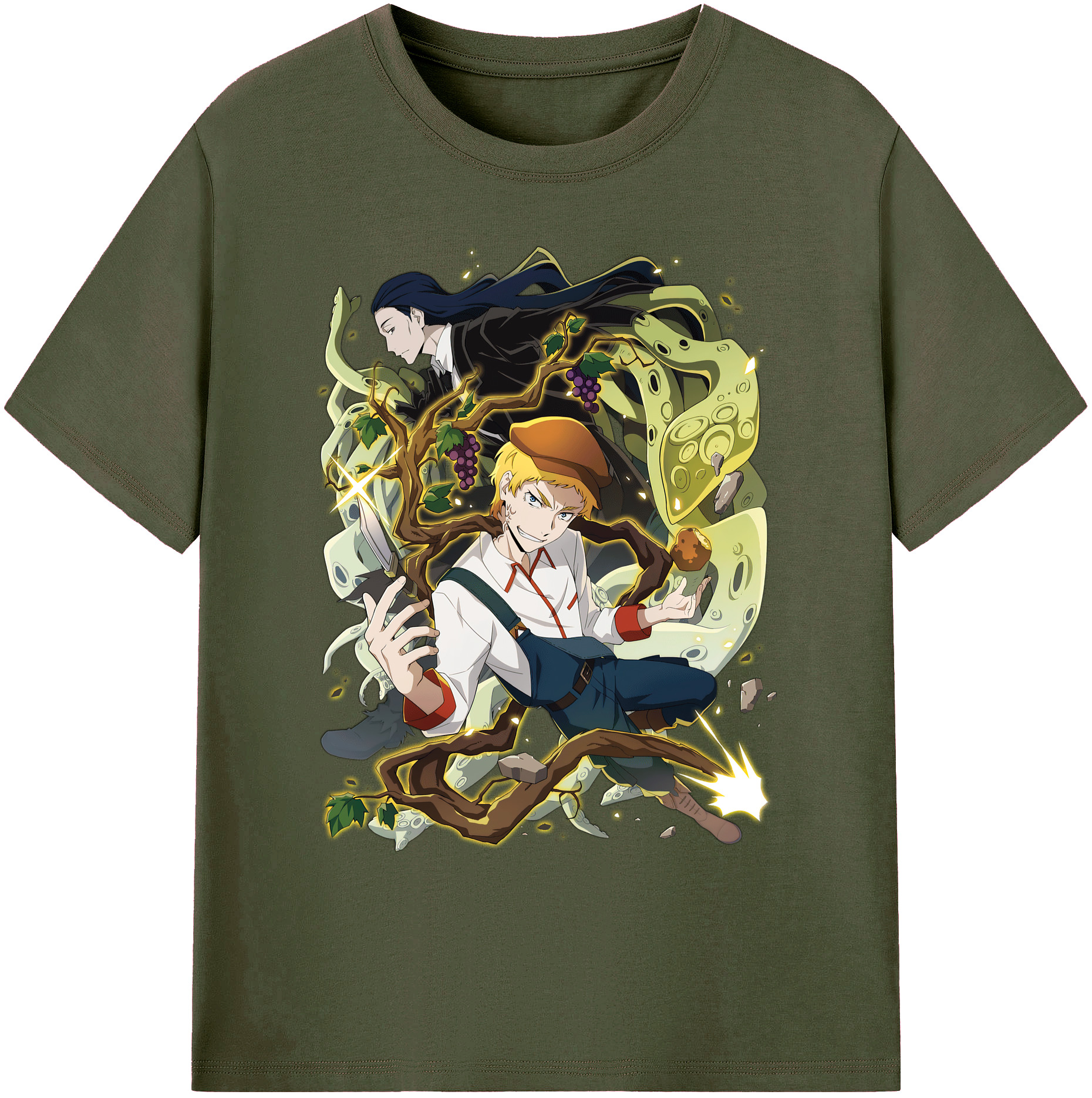 （画像用） 文豪ストレイドッグス Bungo Stray Dogs 綿100％ メンズ半袖Tシャツ｜肌触りやわらか＆通気性